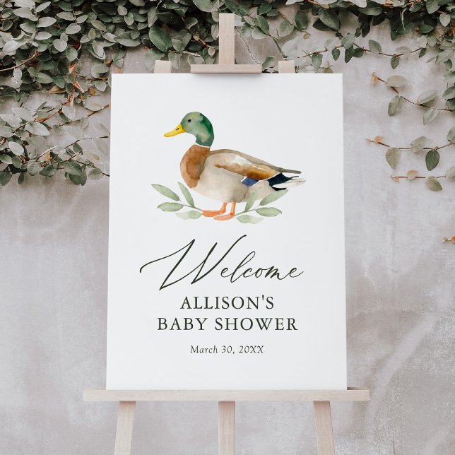 Duck Baby Shower Welcome Sign (Creator Uploaded)
