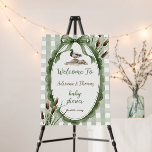 Duck Baby Shower Welcome Sign