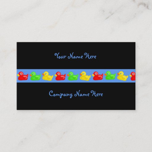 Customizable Duck Banner, Your Name Here, Company Name Here Business Card Templates