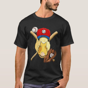 Duck Baseball Duck Lovers Baseball Player T-Shirt