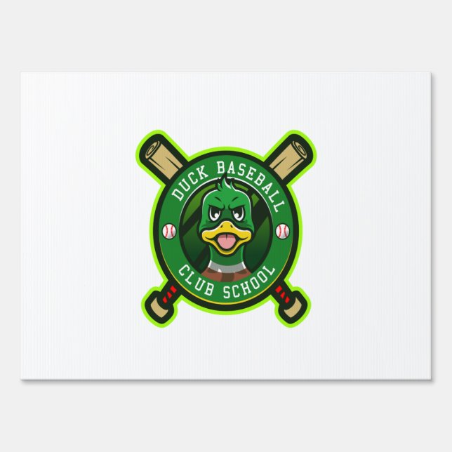 duck baseball sign (Front)