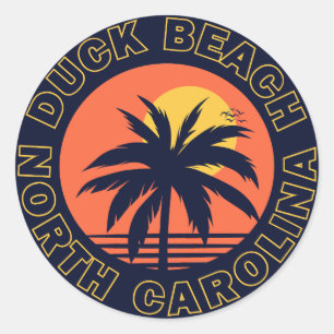 Duck Beach,North Carolina Classic Round Sticker