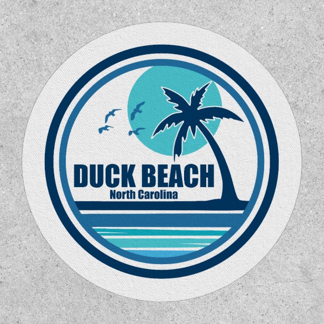 Duck Beach North Carolina Palm Tree Birds Patch (Front)