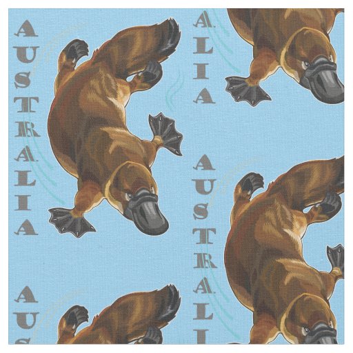 duck-billed platypus fabric