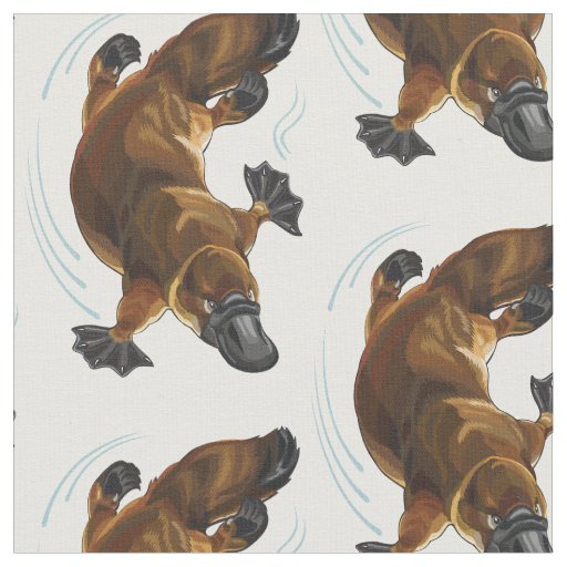 duck-billed platypus fabric