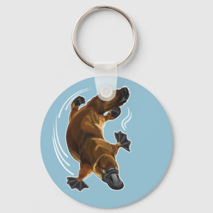 duck-billed platypus keychain