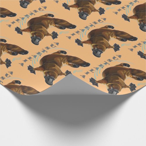 duck_billed platypus wrapping paper
