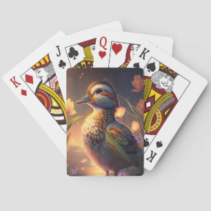 Duck Bird Animal Portrait Painting Wildlife Ponds Poker Cards