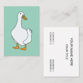 Duck Bird White Duck 