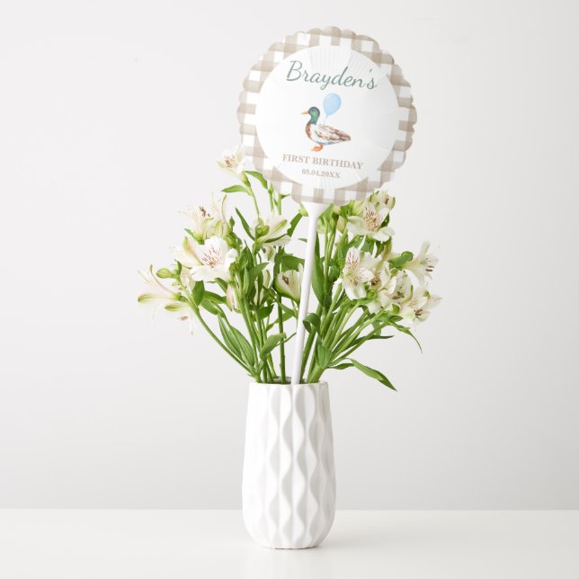 Duck Birthday Balloon (Vase)