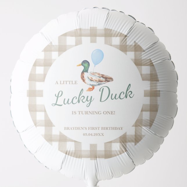 Duck Birthday Balloon (Front)