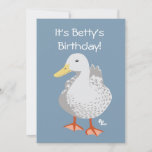 Duck Birthday Invitation at Zazzle