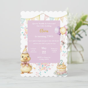 Duck Birthday Invitation • Little Duckling Party