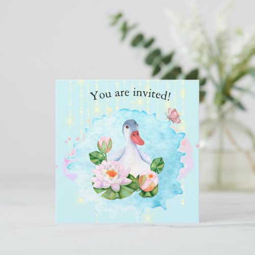 Duck Birthday Invite