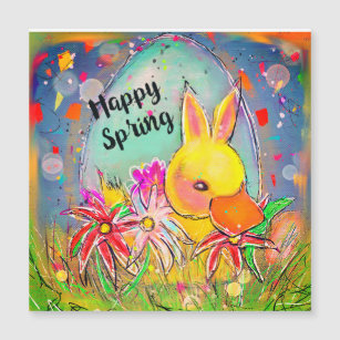 Duck Bunny Spring Easter Card