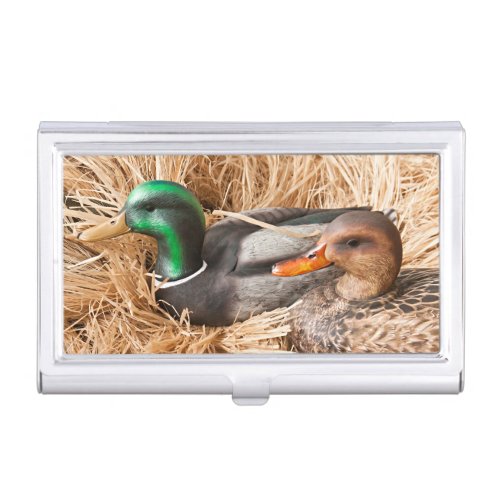 Duck Call Mallard Drake Hunting Business Card Hold Business Card Case