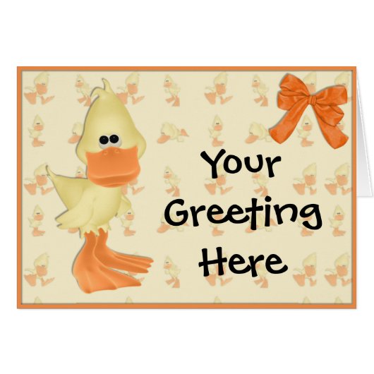 Duck Card (Front Horizontal)