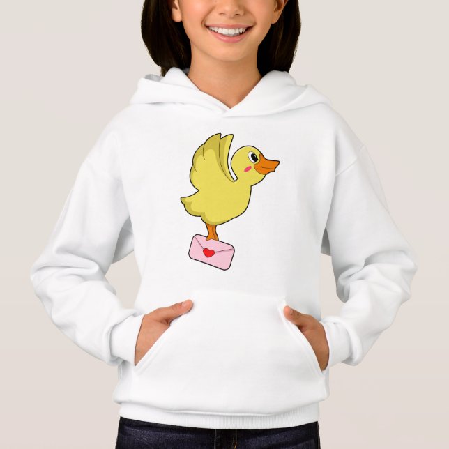 Duck Carrier pigeon Letter Hoodie (Front)