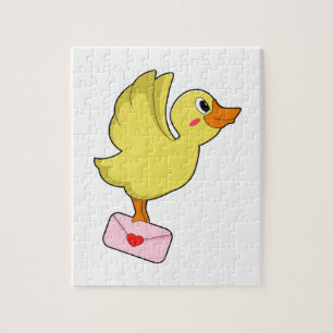 Duck Carrier pigeon Letter Jigsaw Puzzle