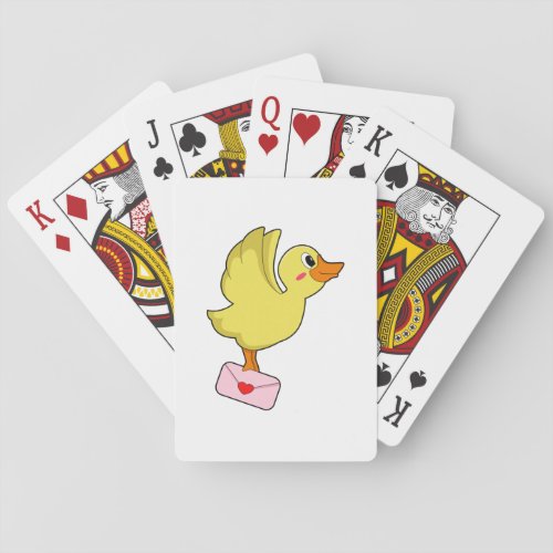 Duck Carrier pigeon Letter Poker Cards