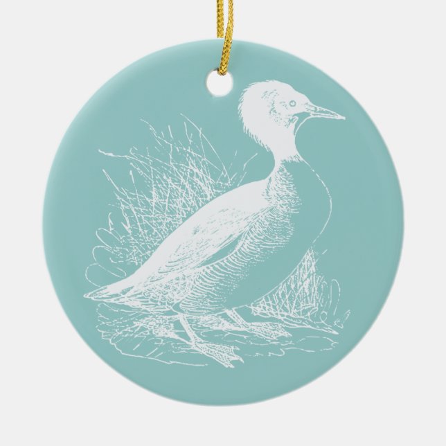 Duck Ceramic Ornament (Front)