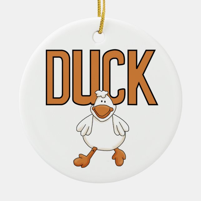 Duck Ceramic Ornament (Front)