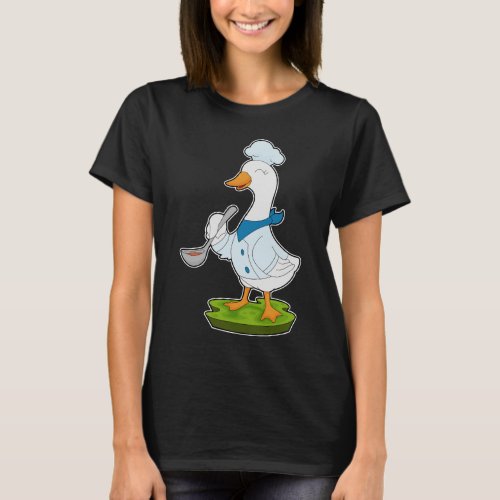 Duck Chef Cooking spoon T_Shirt