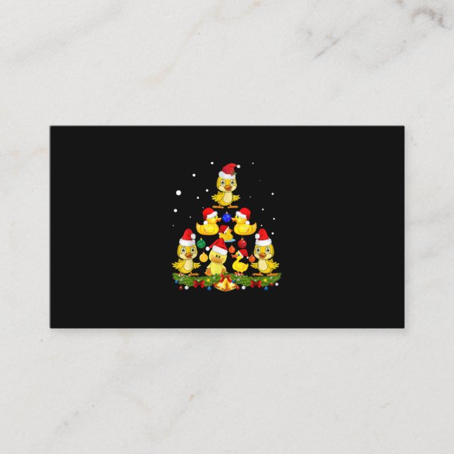 Duck Christmas Tree Enclosure Card (Front)
