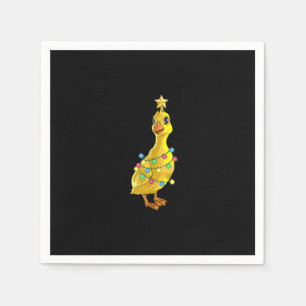 Duck Christmas Tree T Lights Decor Star Gift Xmas Napkins
