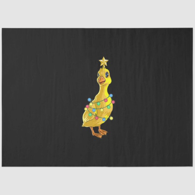Duck Christmas Tree T  Lights Decor Star Gift Xmas Tissue Paper (Front)