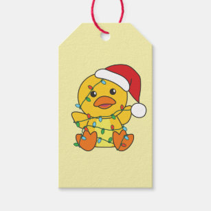 Duck Christmas Winter Animals Holiday Duck Gift Tags