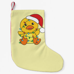 Duck Christmas Winter Animals Holiday Duck Small Christmas Stocking
