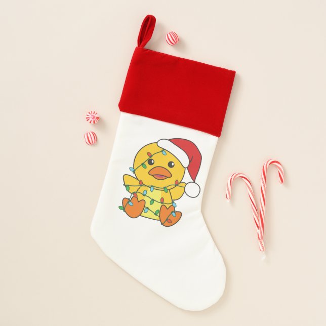 Duck Christmas Winter Animals Holiday Duck Stocking (Front)