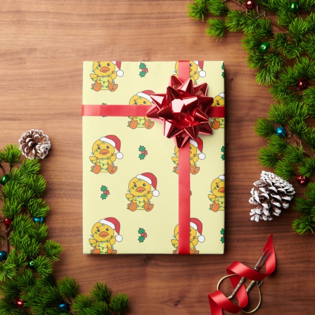 Duck Christmas Winter Animals Holiday Ducks Wrapping Paper (Holiday Gift)