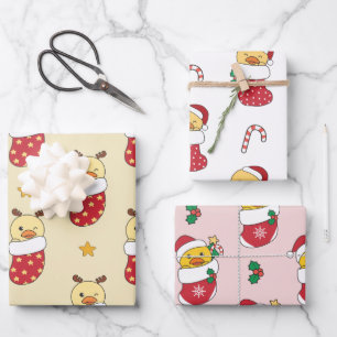 Duck Christmas Winter Animals Holiday Ducks Wrapping Paper Sheets