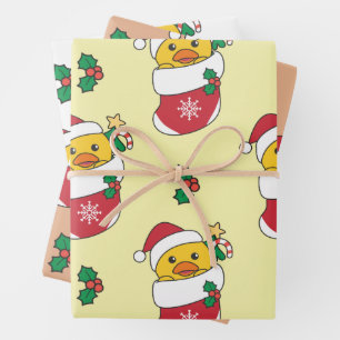 Duck Christmas Winter Animals Holiday Ducks Wrapping Paper Sheets