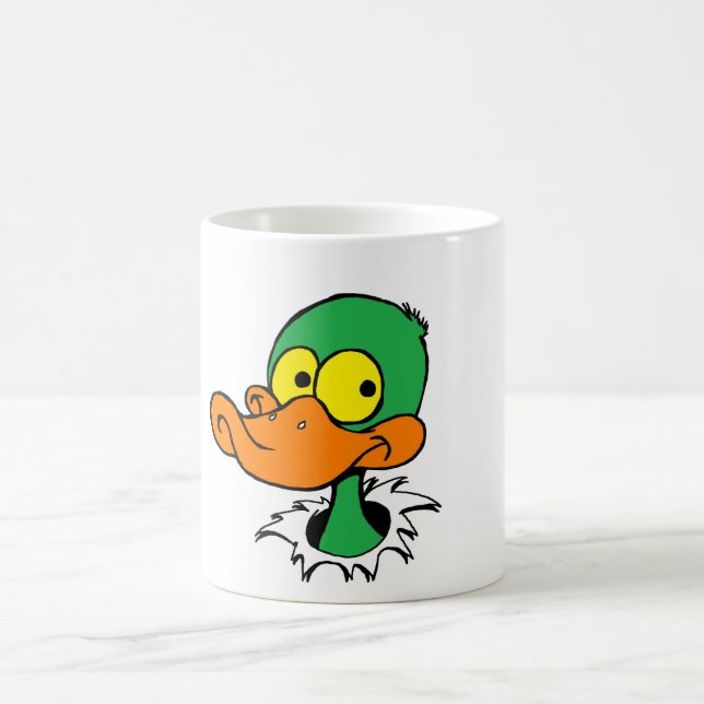DUCK -color no BACKGROUND Coffee Mug (Center)