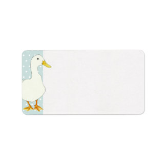 Duck Cool dots Address Label
