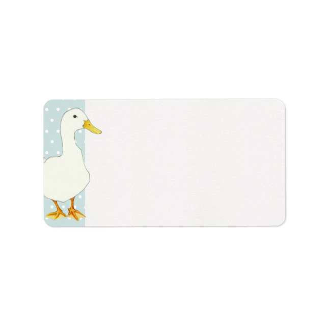 Duck Cool dots Address Label (Front)