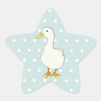 Duck Cool dots Star Sticker