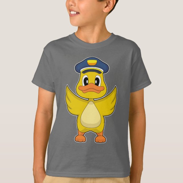 Duck Cop Police hat Police T-Shirt (Front)