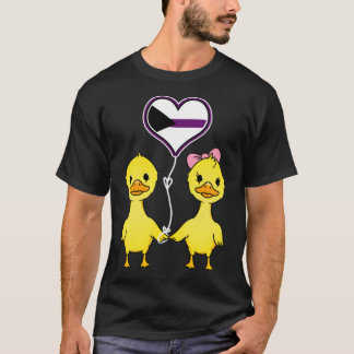 Duck Couple Demisexual Pride labrador mom labs T-Shirt