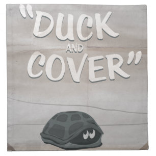 Duck & Cover Cloth Napkin