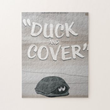 Duck & Cover Jigsaw Puzzle by bartonleclaydesign at Zazzle
