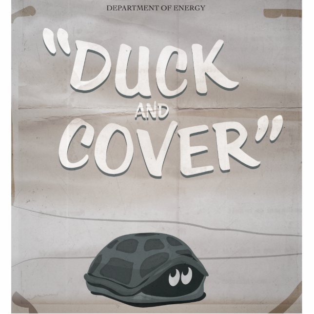 Duck & Cover Statuette (Front)