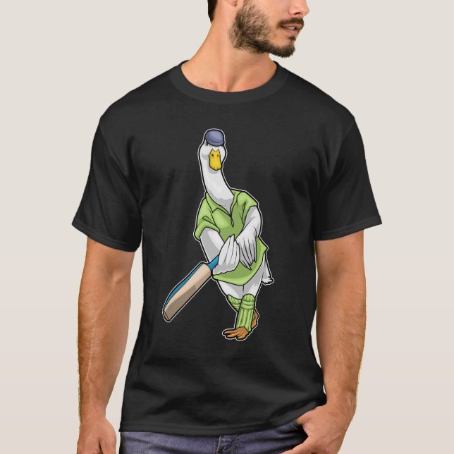 Duck Cricket Cricket bat T-Shirt (Front)