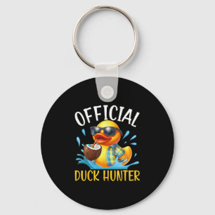 Duck Cruise Boat Shirt Funny Rubber Duck Hunting S Keychain