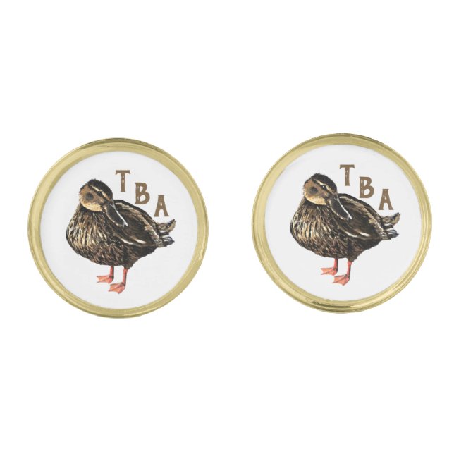 Duck Cufflinks (Front)