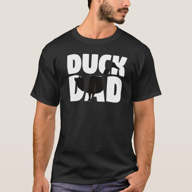 Duck Dad Duck Lover  For Fathers Gamekeepers Zoo T-Shirt (Front)