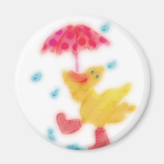 Duck Dancing in the Rain Magnet